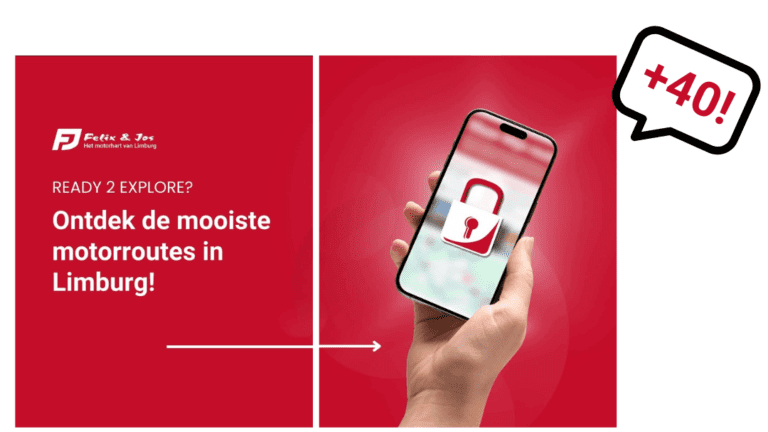 Een post die digimove gemaakt heeft voor Felix en Jos waarin je verschillende motorroutes