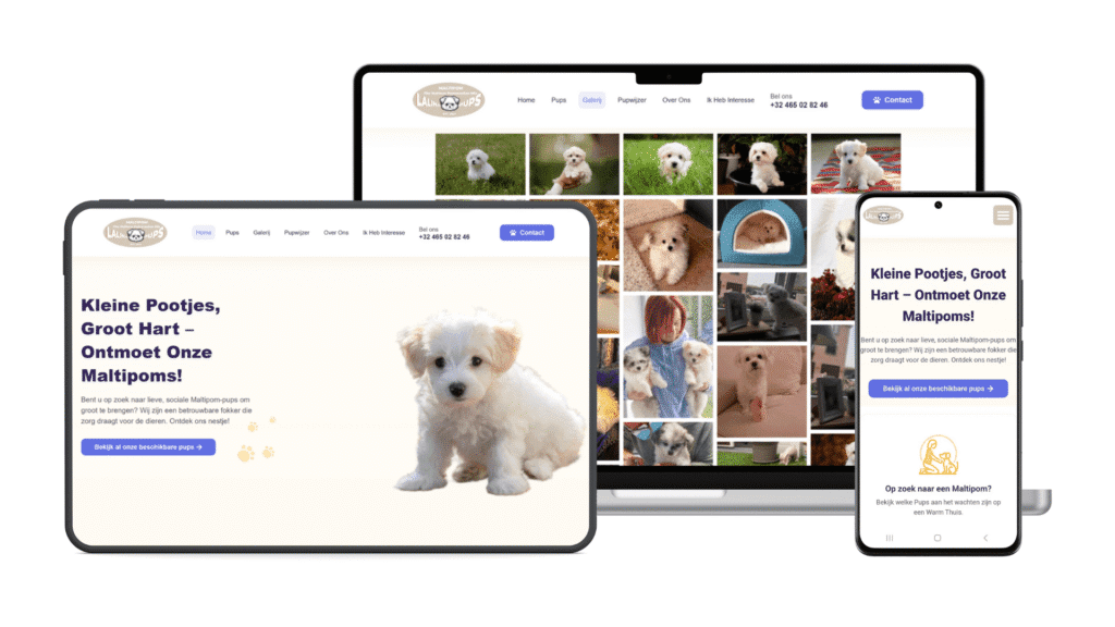 Lalina-pups website building